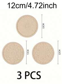 lovely flower Set Of 3pcs Traditional Round Silicone Coaster,Cup Mat Kitchen Table Heat-Resistant Coasters And Thick Insulation Pads//Coaster Set For Home Decor Tabletop Protection Suitable For Kinds Of Cups