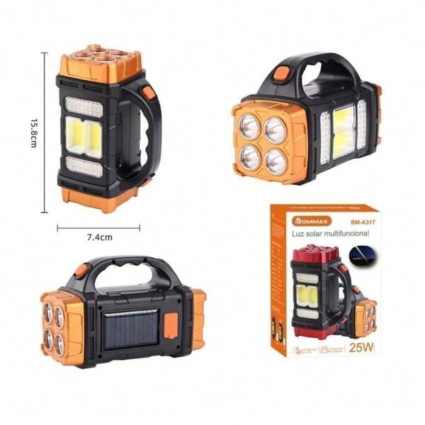BEST Lanterna Holofote Super Led Potente Recarregavel Usb Solar New Arrivals