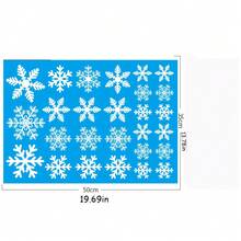 Christmas Window Stickers Snowflakes Window PVC Static Cling Stickers For Christmas Window Display Decoration Glass,Xmas Santa Deer Snowflake Window Decorations Decals For Indoor Outdoor - Multicolor - View 12