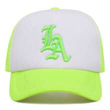 1pc Unisex Fashion Los Angeles Wings Embroidered Adjustable Baseball Cap, Suitable For Outdoor Activities, Travel, Beach Parties In Spring, Summer, Autumn And Winter - LA Earth - View 4