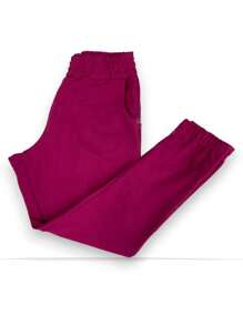 Women's Thick Jogger Sweatpants With High Waist - 玫紅色 - 查看 2
