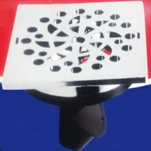 Automatic Smart Drain 9.5x9.5cm Square Eliminates Bad Odors And Prevents Insects From Passing Through - 銀色 - 查看 4