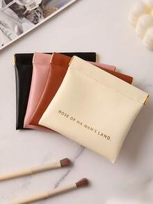 1 túi đựng đồ trang điểm đa năng chống nước, tự động đóng, túi đựng cáp dữ liệu, tai nghe, túi đựng son môi mỹ phẩm - Nhiều màu - Xem 10