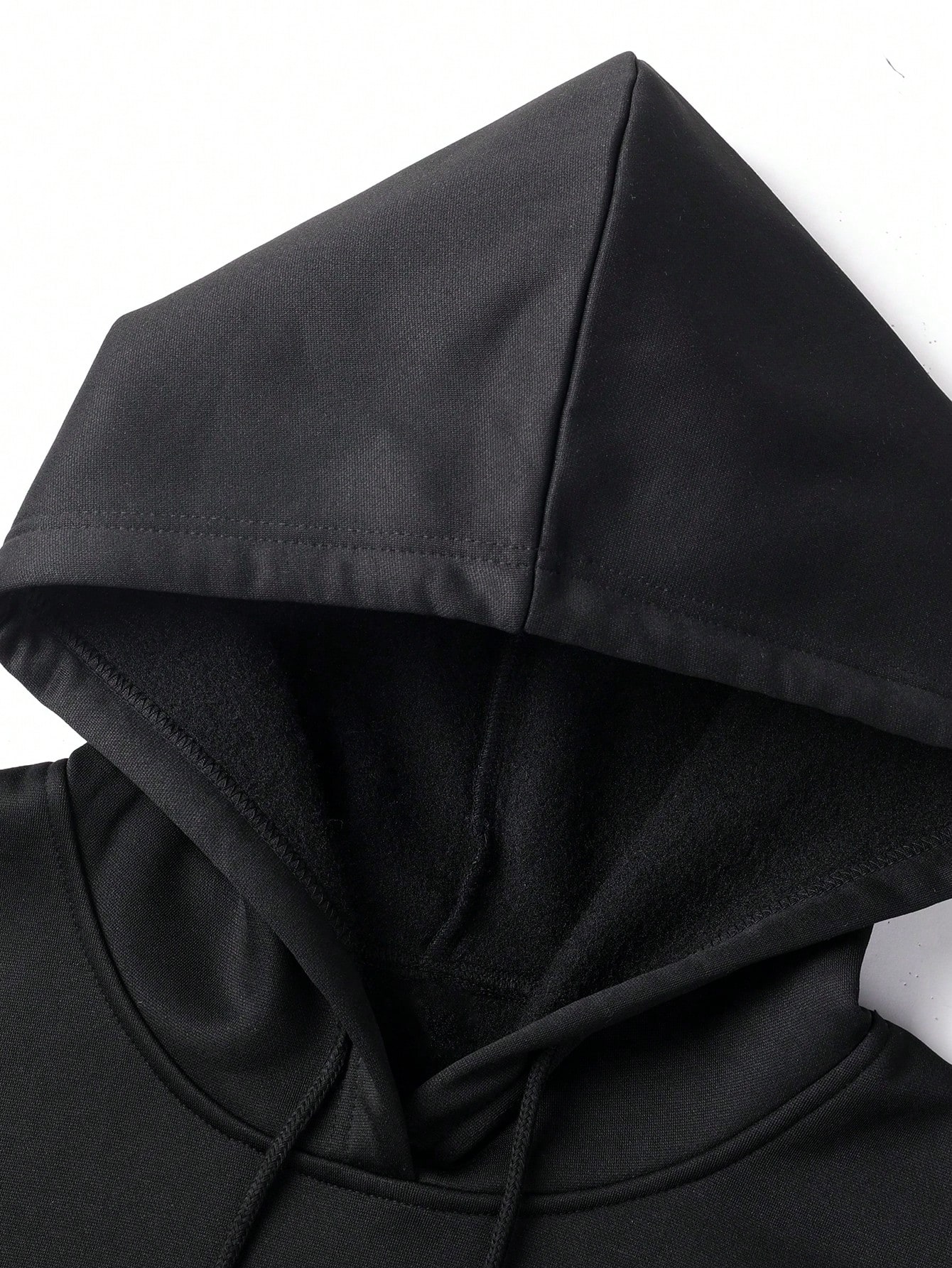 هودي رجالي بأكمام طويلة وجيب، لون أحادي، مناسب للش...