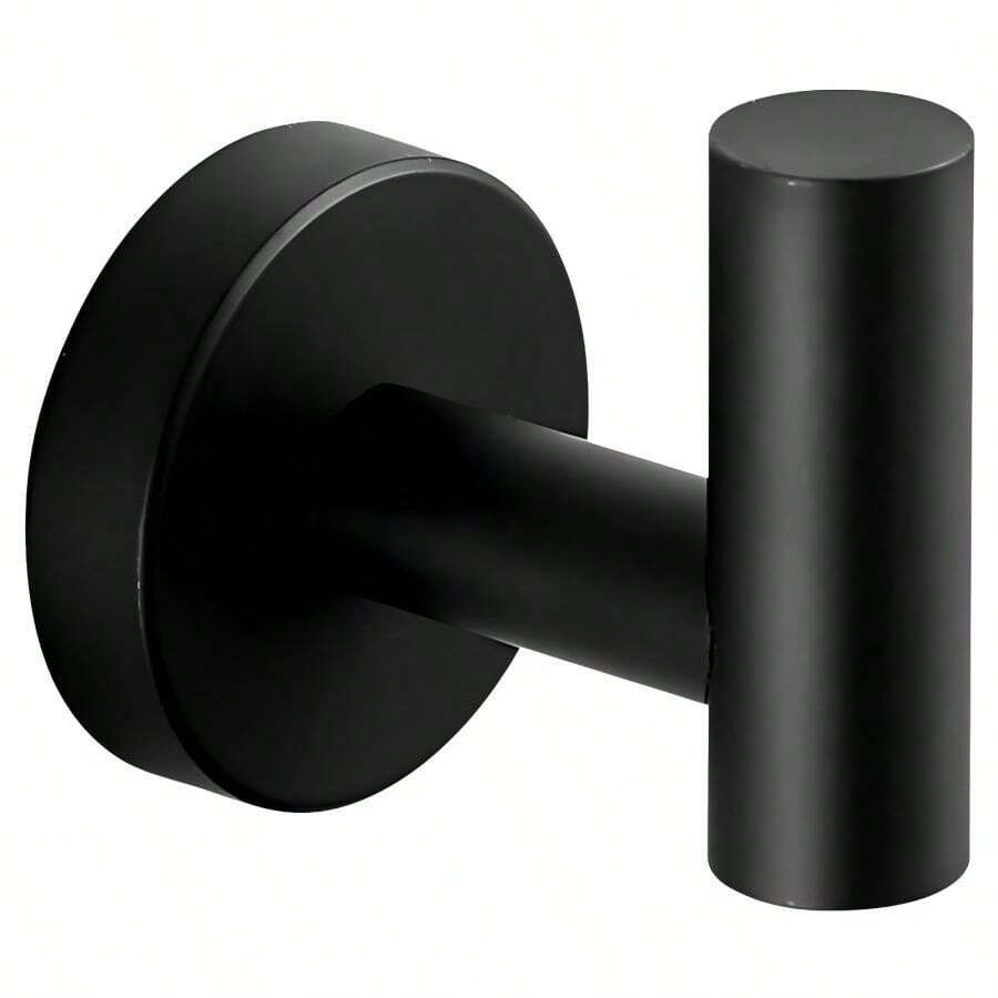 2pcs SelfAdhesive Hooks, Bathrobe Towel Hangers, Wall Mounted Coat