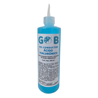 Gel Conductor Ácido Hialurónico - GO3B - 245 Mililitros - Facial/Corporal - Aparatología