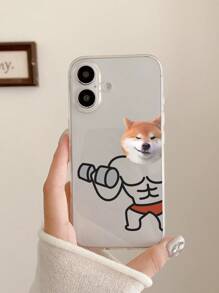 2个印花手机壳，透明手机壳，趣味健身运动手机壳，哑铃手机壳，可爱猫狗图案手机壳，兼容 11/12/13/14/15/15 Pro Max、 16/16 Pro/16 Plus/16 Pro Max/17 Pro Max、Galaxy A23 5G/A32 4G/A34/A54/S23 Ultra/S24+/A14/S20 FE/S21 5G/S26/S26 Plus/S26 Ultra - 彩色 - 查看 5