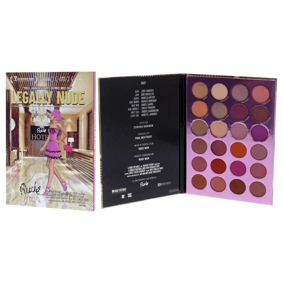 Rude Cosmetics Legally Nude 24 Eyeshadow Palette By Rude Cosmetics For