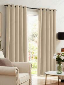 Curtain For Living Room, Bedroom Or Office 3.00 X 2.50 Percal Flex 400 Threads - Màu Khaki - Xem 1
