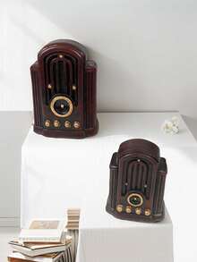 1 件复古怀旧树脂工艺品家居装饰迷你摆件摄影道具相机钢琴留声机 - 彩色 - 查看 4