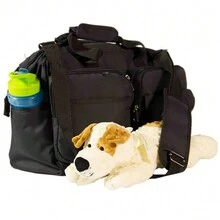 Multifunctional Maternity Bag For Pregnant Women And Babies With Changing Mat And 5 Pockets First Line - 黑色 - 查看 3