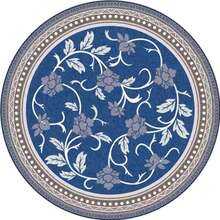 1 pieza Alfombra redonda de estilo bohemio lavable para dormitorio, sala de estar, antideslizante, alfombra redonda vintage para comedor, baño, cocina, oficina, alfombra redonda americana vintage para salas de estar, sofás, mesas de café, dormitorios, estudios, sillas de ordenador, alfombras de estilo bohemio para pisos redondos y entradas (140x140cm), (80x80cm) - multicolor - Ver 5