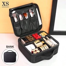 便携式多格化妆盒，化妆师美甲师工具收纳盒，完美旅行化妆品收纳盒，化妆包，化妆袋，护肤包，洗漱包，旅行必备，邮轮必备，宿舍必备，婚礼伴娘礼物，妈妈礼物，生日礼物，送给朋友和老师的礼物，家居装饰，浴室客厅卧室装饰，浴室收纳，珠宝收纳，唇油收纳，指甲油收纳，化妆包收纳，化妆品收纳盒，化妆旅行洗漱包，必备礼品收纳，拉链配件，美甲包，房间装饰，梳妆台，旅行，化妆包，化妆品收纳，化妆包，洗漱包，桌面收纳，化妆品包，化妆袋，梳妆台配件，化妆袋，化妆包，化妆袋，化妆袋，化妆品包，旅行必备，大容量，大号化妆品包包、女士礼物、圣诞礼物、女士礼物推荐、化妆包、旅行必备 - 黑色 - 查看 15