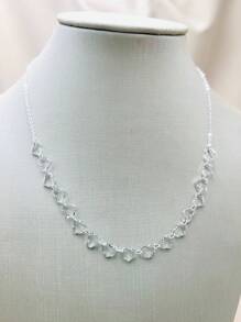 Necklace + Bracelet Kit Heart Plated In 18k Gold And 925 Silver - Silver - View 2