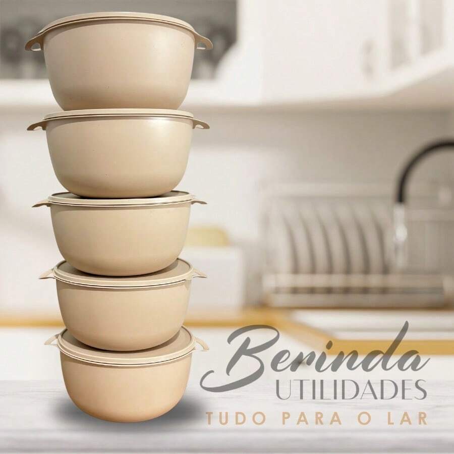 Airtight Jars For Food Round 5 Jar 2.800ml - Beige - View 1