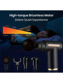 Súng massage quà tặng Giáng sinh - Máy massage cơ - Máy massage cầm tay điện đa chức năng chuyên nghiệp, rung tần số cao, máy massage vai và cổ, máy massage thắt lưng và lưng - Nhiều màu - Xem 5