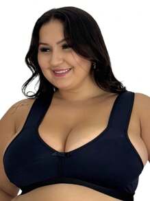 Plus Size Bra With Padded Straps In Super Reinforced Foam Support M To 52 Cléo - màu đen - Xem 2