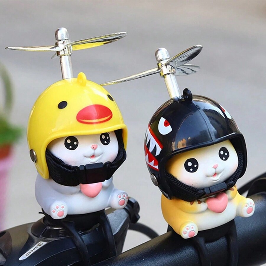 Patinho Jack da Zueira Com Led Decora Bike Moto Carro Pato de Borracha