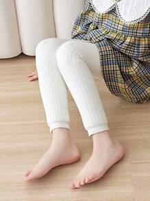 1 Stück Baby Mädchen Winter Warm Gefütterter Leggings