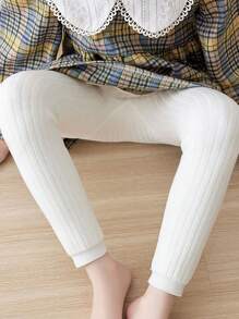 1 Stück Baby Mädchen Winter Warm Gefütterter Leggings