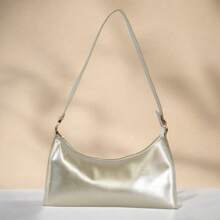 Metallic Baguette Evening Party Club Women's Small Shoulder Crossbody Bag - 金色 - 查看 4