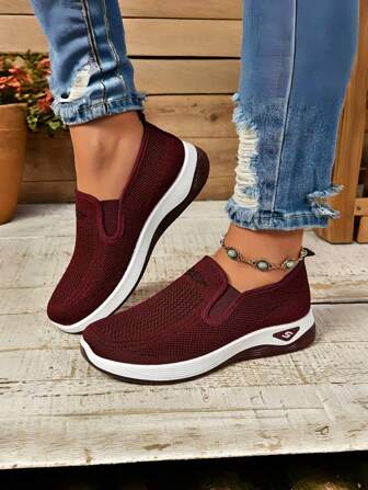 新款女士休闲运动鞋，网眼透气，舒适，镂空，轻便，耐磨，柔软