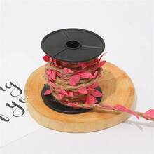 1 rollo, Cinta de arpillera con hojas, 33 pies de cordel verde con enredadera para fiesta de cumpleaños con temática de la selva, decoraciones del hogar, enredadera trenzada con hojas verdes artificiales para fiestas con temática de la selva, cumpleaños, bodas, jardín, decoración del hogar, Navidad