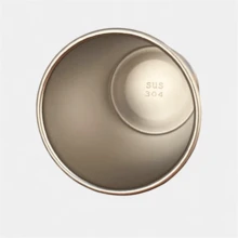 1 件粉红玫瑰不锈钢漱口杯、牙刷架、家用和浴室水杯、350 毫升油画风格不锈钢杯 - 粉紅玫瑰 - 查看 5