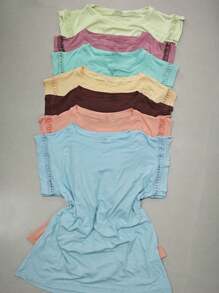 Lace Sleeve T-Shirt Women's Fashion Elegant Blouses