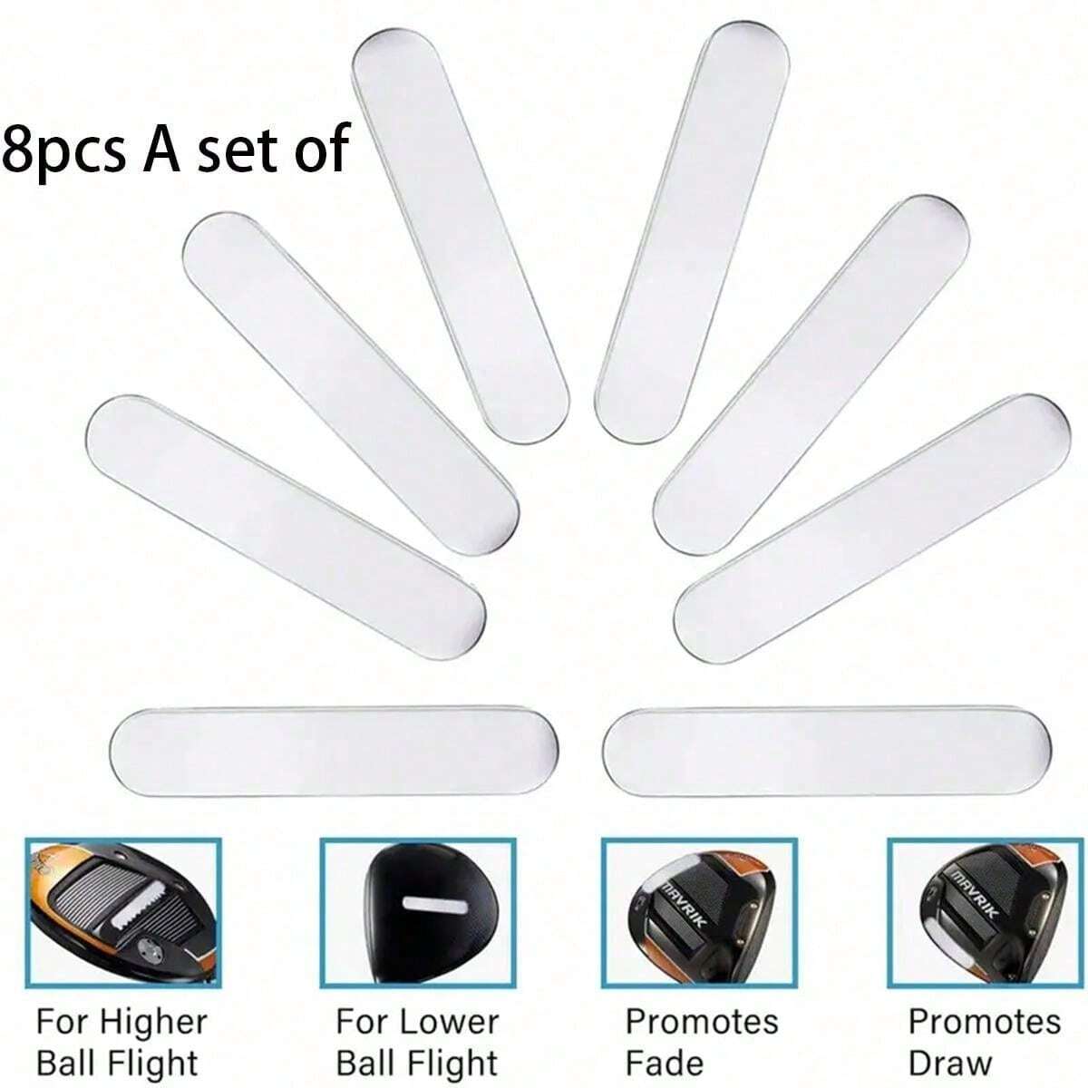 8pcs A Set Of, Improve Your Swing With Golf Weighted Lead Tape