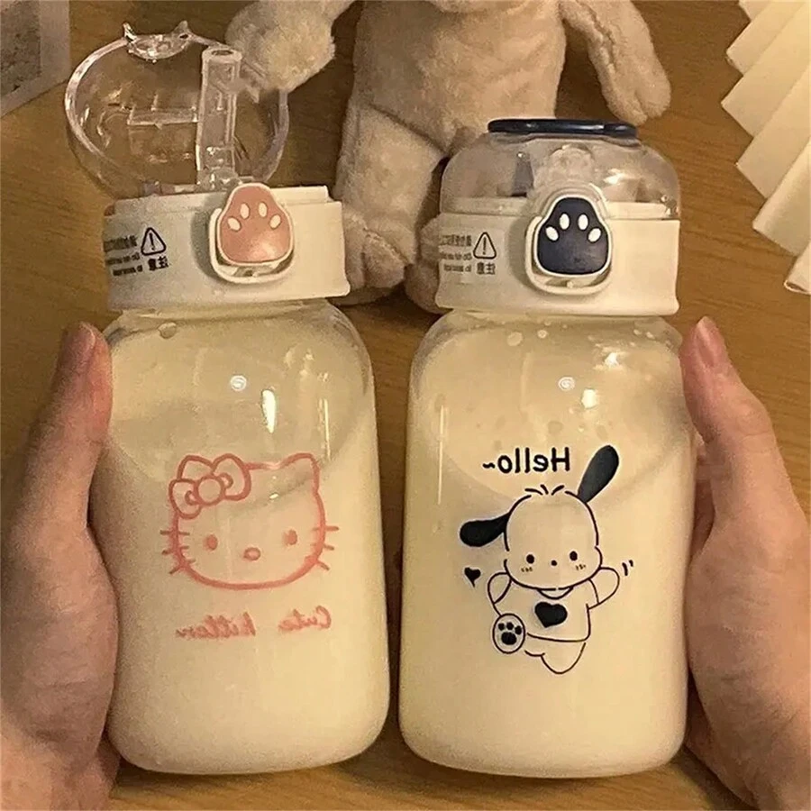 1 chiếc cốc Hell0 Kitty --- Cốc lắc dễ thương Kawaii Sippy Cup - Nhựa chất lượng cao, thích hợp đựng đồ uống mùa hè và bình đựng thể thao tiện lợi khi di chuyển, bình đựng nước cho hoạt động ngoài trời - nhiều màu - Xem 1