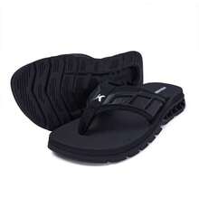 Kenner Rakka Full Force L7 Men's And Women's Super Comfortable Flip Flops - 黑色 - 查看 2