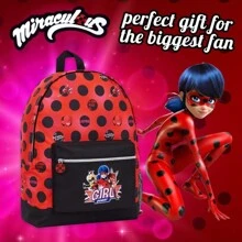 Miraculous Ladybug Backpack Backpacks School Lightweight Rucksack Travel Sports Cute Gift - A - View 2