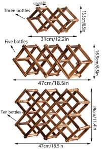10/5/3 件复古风格酒架，多功能堆叠酒架，独立立式酒架适用于家庭酒吧展示，桌面存储，可扩展设计，厨房收纳，家庭存储，台面酒架，厨房和酒柜