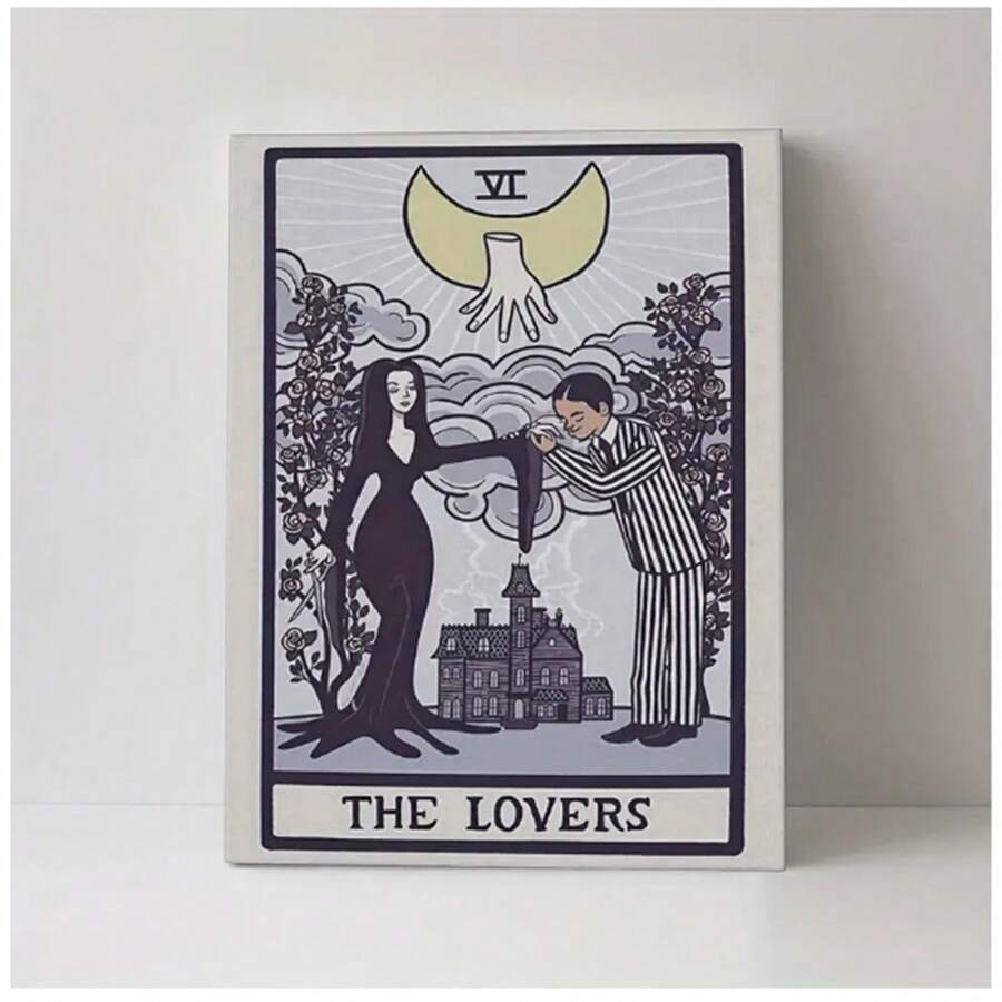 1PC Painting Lovers Card Adams Family Poster Or Canvas, Lovers Wall Art