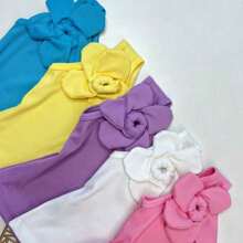 Children's Clothing Girl's Blouse Party Fashion One Shoulder Flower Blogger