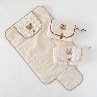 Baby Waterproof Reusable Changing Pad, Convenient Multi-Function Leak-Proof Diaper Mat (No Logo)