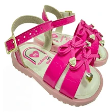 Molekinha Children's Sandals Girl Blogger Soft Comfortable Original On - 玫紅色 - 查看 4