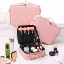 便携式多格化妆盒，化妆师美甲师工具收纳盒，完美旅行化妆品收纳盒，化妆包，化妆袋，护肤包，洗漱包，旅行必备，邮轮必备，宿舍必备，婚礼伴娘礼物，妈妈礼物，生日礼物，送给朋友和老师的礼物，家居装饰，浴室客厅卧室装饰，浴室收纳，珠宝收纳，唇油收纳，指甲油收纳，化妆包收纳，化妆品收纳盒，化妆旅行洗漱包，必备礼品收纳，拉链配件，美甲包，房间装饰，梳妆台，旅行，化妆包，化妆品收纳，化妆包，洗漱包，桌面收纳，化妆品包，化妆袋，梳妆台配件，化妆袋，化妆包，化妆袋，化妆袋，化妆品包，旅行必备，大容量，大号化妆品包包、女士礼物、圣诞礼物、女士礼物推荐、化妆包、旅行必备 - 黑色 - 查看 5