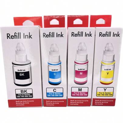 Kit 4 Tintas Compativel Canon G3110 G3111 G4111 Gl-190