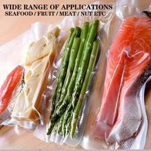 100pcs Premium Vacuum Sealer Bags,Food Preservation, Storage, And Organization Solution For Kitchen , Reusable, Durable, And Bpa-Free Household Essentials - White - View 11