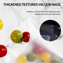100pcs Premium Vacuum Sealer Bags,Food Preservation, Storage, And Organization Solution For Kitchen , Reusable, Durable, And Bpa-Free Household Essentials - White - View 4