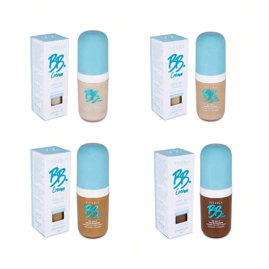 Vizzela Vegan BB Cream 10 In 1 SPF 30 Makeup Base - New Release - cơ số 1,5 - Xem 1