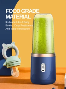 RAF 400ml Portable Rechargeable Juicer Blender High Capacity Battery Six Blade For Smoothies Veggie And Fruit Juices Perfect For Kitchen And Travel