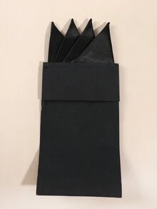 1 件男士休闲纯色口袋巾，简约直折款式，适合商务、婚礼、西装派对搭配 - A - 查看 7
