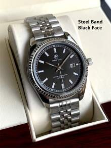 Pablo Raez 1 Đồng hồ nam thương hiệu nổi tiếng mới sang trọng IPS bạc thép không gỉ chống nước 50M đồng hồ lịch đơn giản nam thép SUS304 đồng hồ thạch anh thời trang thường ngày cho nam da sợi nhỏ mềm mại và thoáng khí kim phát sáng số La Mã và vạch chia độ màu đen đồng hồ đeo tay doanh nhân cao cấp để sử dụng hàng ngày làm quà tặng cho cha hoặc bạn nam - Bạc - Xem 17