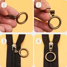 5pcs Assorted Detachable Zipper Pulls For Clothing, Bags And Accessories - Multicolor - View 2