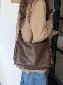Retro Bag Maillard Vintage Crossbody Bag For Women, New Korean Fashion Handbag Tote With Large Capacity Shoulder Bag Back To School, Teachers Gift Ideal Gift, Thank You Gift Idea, Appreciation Gifts, Monogrammed Gifts Bag, Reusable, Teacher Bag Educator, Mom Ideal Brides Maid Gifts, Retro Inspired Bag For Women