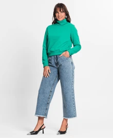 Rovitex Women's Green Sweatshirt - màu xanh lá - Xem 4