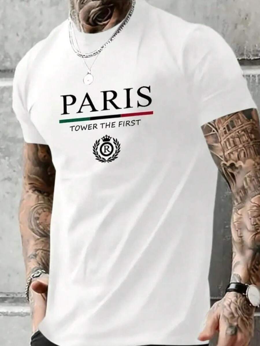 Men's 30.1 Premium Combed T-Shirt - 白色 - 查看 1